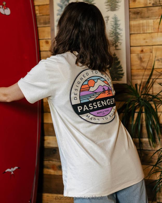 Passenger wilds återvunnen bomull oversized t-shirt björk D422J992 björk