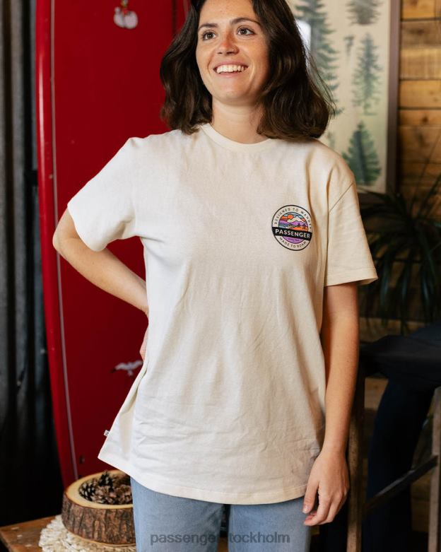 Passenger wilds återvunnen bomull oversized t-shirt björk D422J992 björk