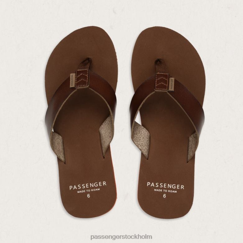 Passenger malibu flip flop mörkbrun D422J1096 mörkbrun