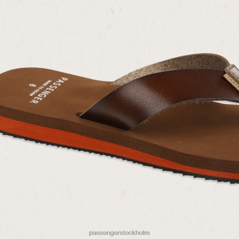 Passenger malibu flip flop mörkbrun D422J1096 mörkbrun