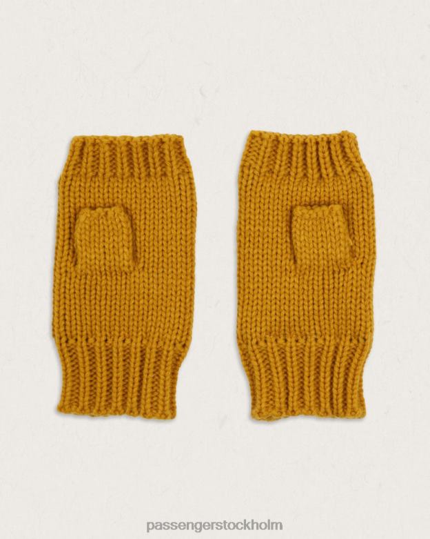 Passenger luddig återvunnen fleecefodrad fingerlösa vantar maskrosgul D422J1125 maskros gul