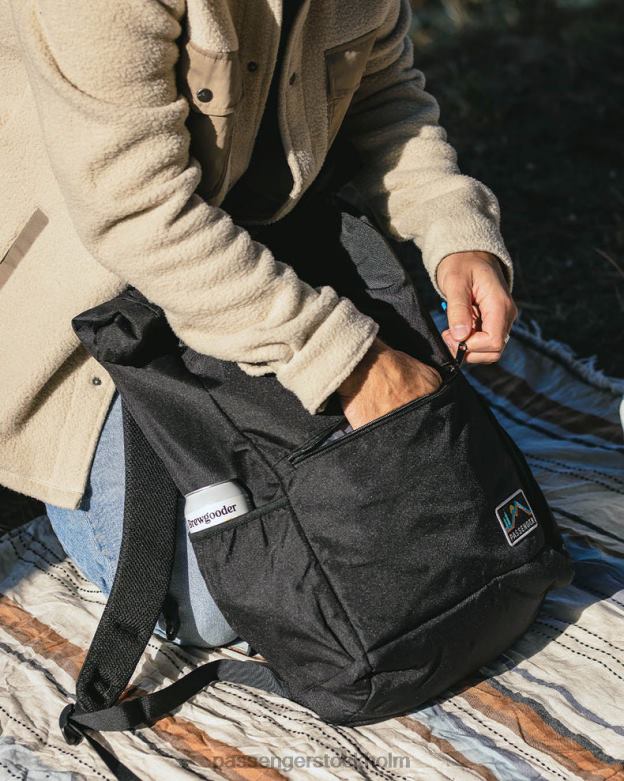 Passenger backwoods återvunnen rolltop 32l svart D422J1119 svart