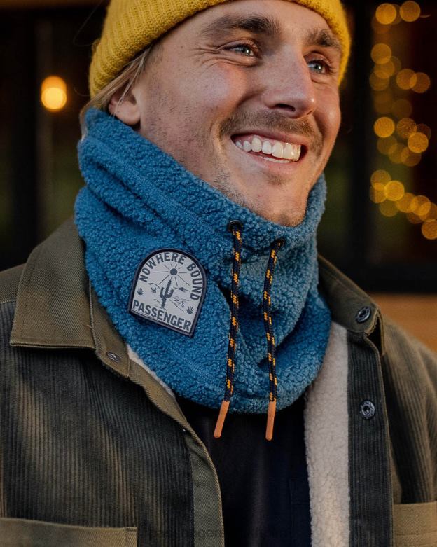 Passenger glögg återvunnen sherpa fleece snood blå stål D422J393 blått stål
