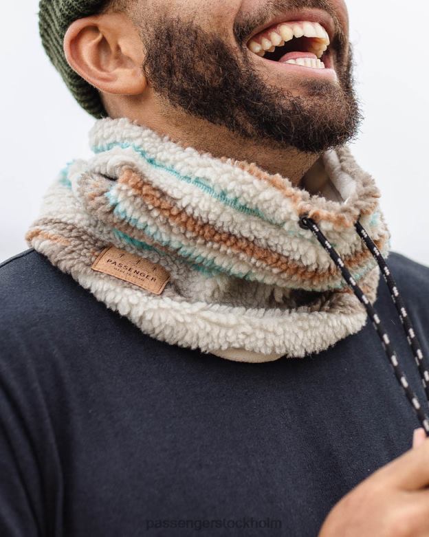 Passenger mulled återvunnen sherpa fleece snood varm elfenben geomönster D422J419 varmt elfenben geomönster