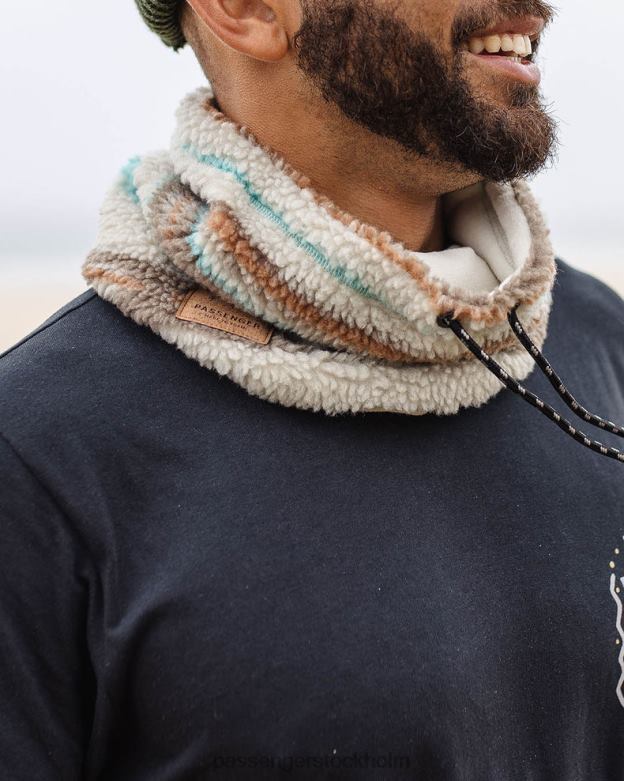 Passenger mulled återvunnen sherpa fleece snood varm elfenben geomönster D422J419 varmt elfenben geomönster