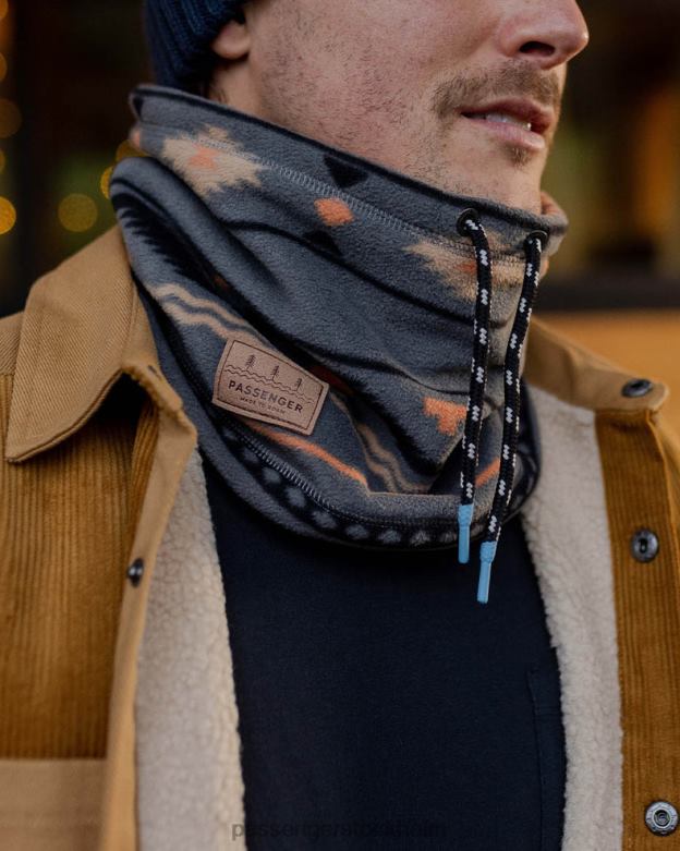 Passenger tor återvunnen polar fleece snood kol geo folk D422J422 kol geo folk