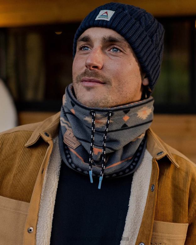 Passenger tor återvunnen polar fleece snood kol geo folk D422J422 kol geo folk