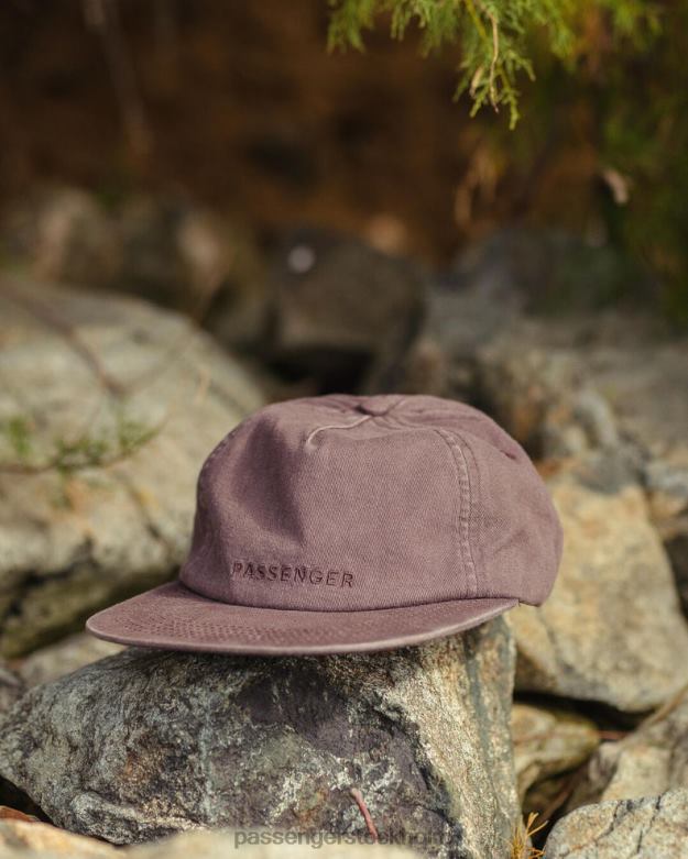 Passenger byron återvunnen bomull 5 panel keps dammig lila D422J442 dammig lila