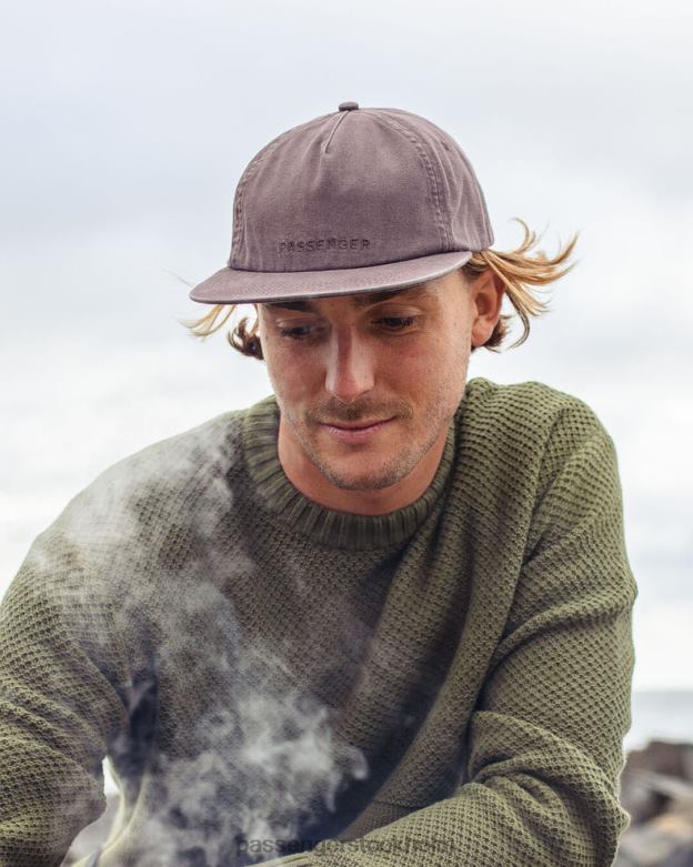Passenger byron återvunnen bomull 5 panel keps dammig lila D422J442 dammig lila