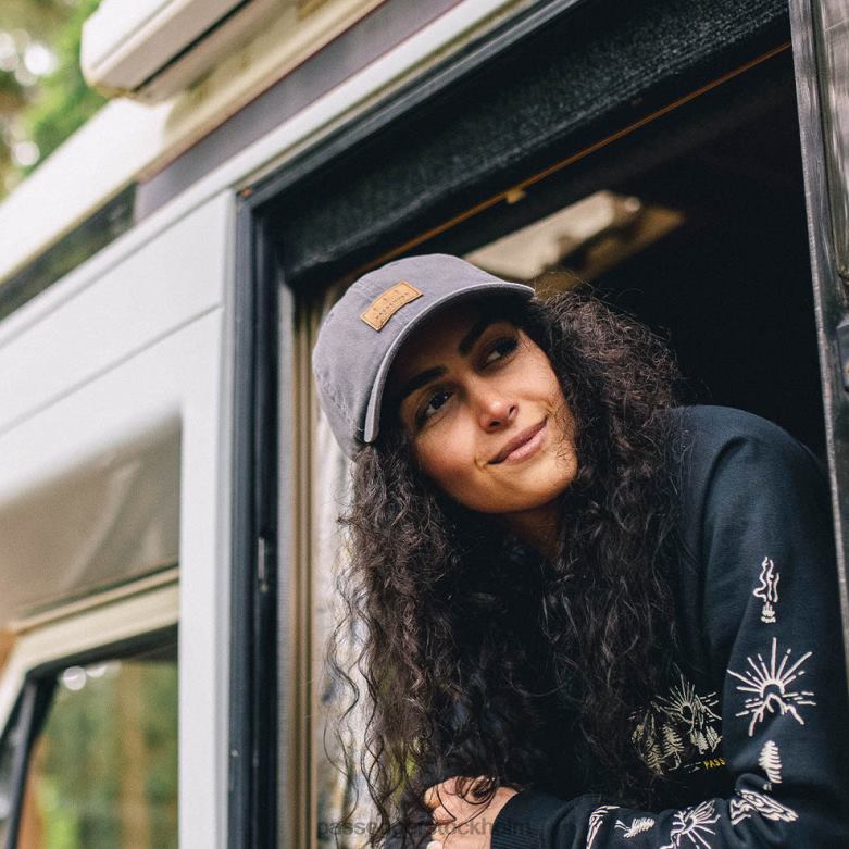 Passenger canopy återvunnen bomull snapback keps mellangrå D422J474 mellangrå
