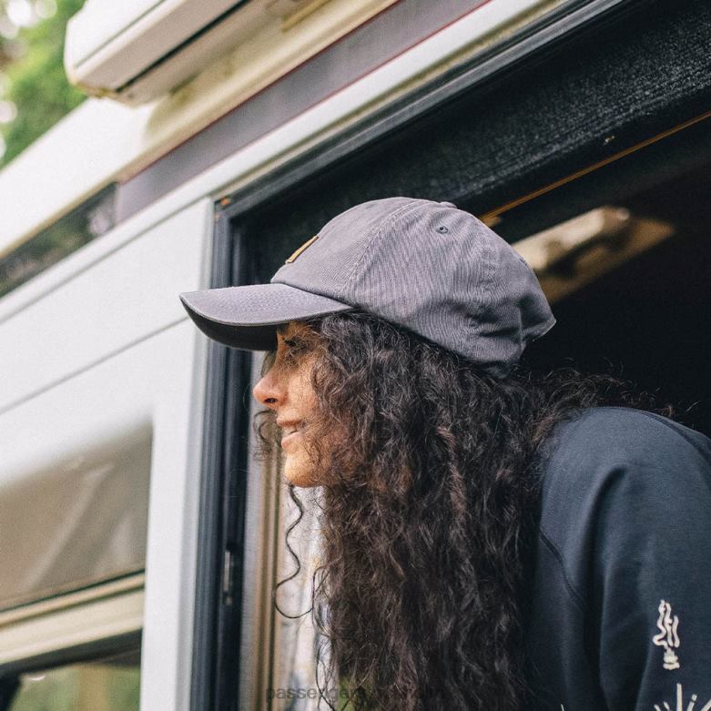 Passenger canopy återvunnen bomull snapback keps mellangrå D422J474 mellangrå