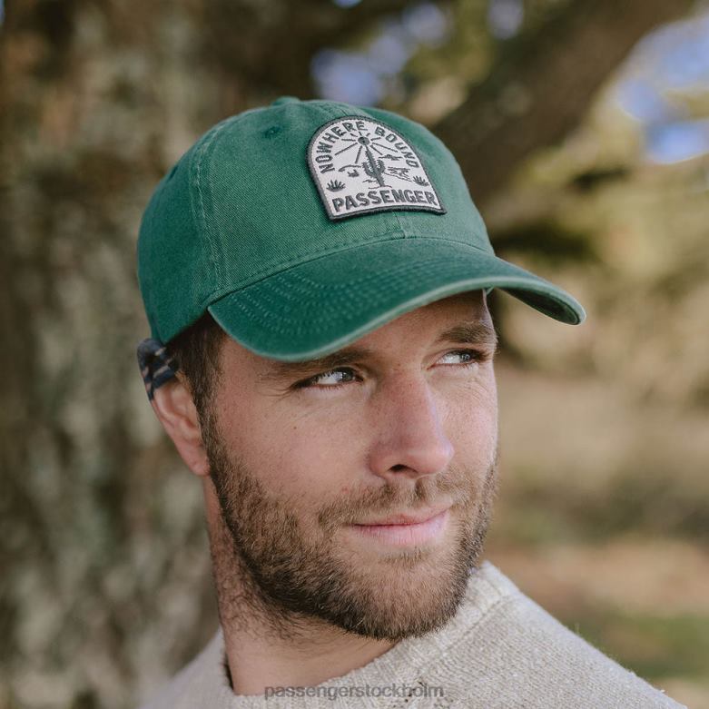 Passenger disig återvunnen bomulls snapback keps mörk murgröna D422J446 mörk murgröna
