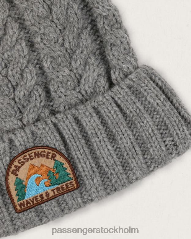 Passenger drifter fleece fodrad återvunnen bobble mössa grå märgel D422J426 grå märgel