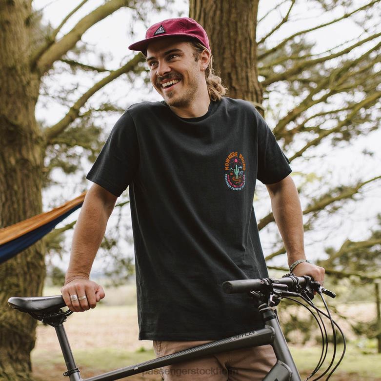 Passenger fixie återvunnen bomull 5 panel keps rosett D422J470 rödbrun