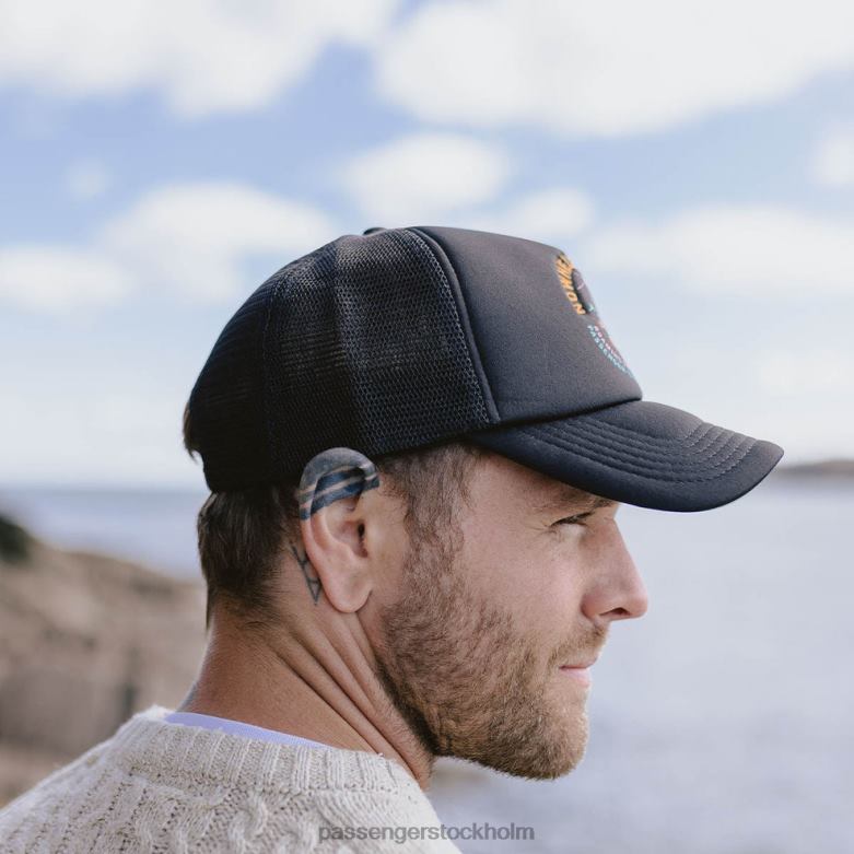 Passenger land & sea snapback trucker cap svart D422J444 svart