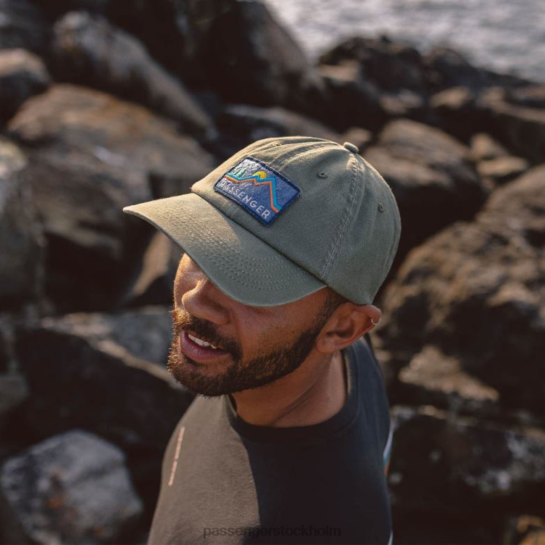 Passenger tristate återvunnen bomull snapback cap bladgrön D422J476 lövgrön