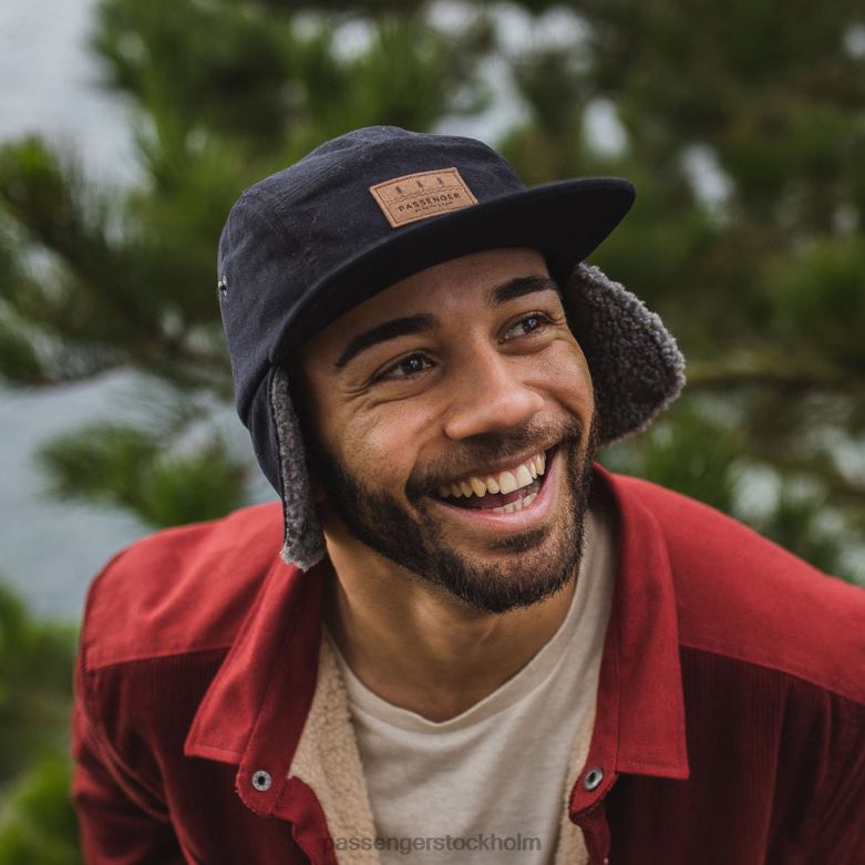 Passenger twill dagtid sherpa fodrad hatt blekt svart D422J462 blekt svart
