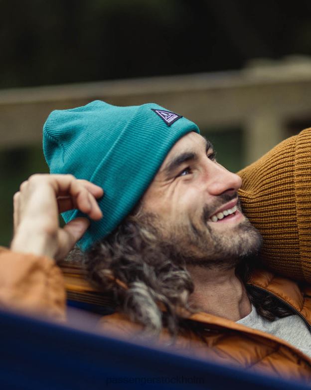 Passenger kärna återvunnen låg-top beanie skuggad gran D422J402 skuggad gran