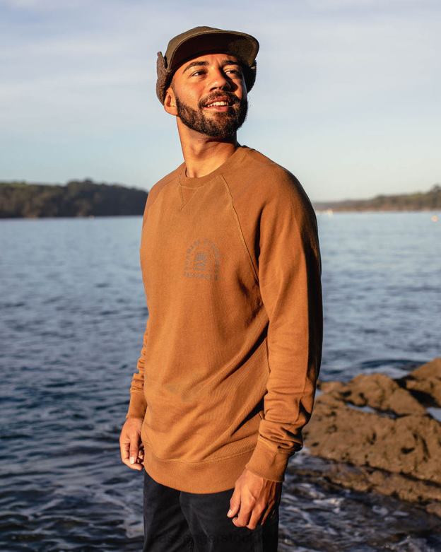Passenger Evenfall sweatshirt gummi i återvunnen bomull D422J101 sudd