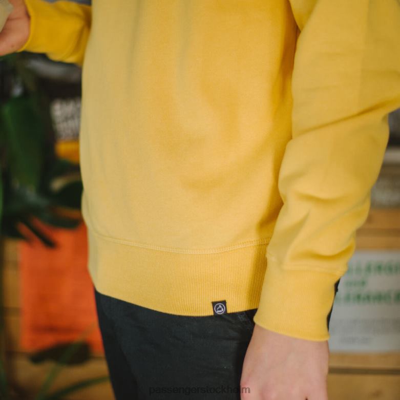 Passenger austin återvunnen sweatshirt ockra gul D422J136 ockra gul