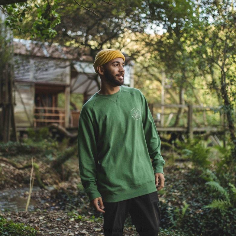 Passenger eskapism hampa sweatshirt vingård grön D422J133 vingård grön