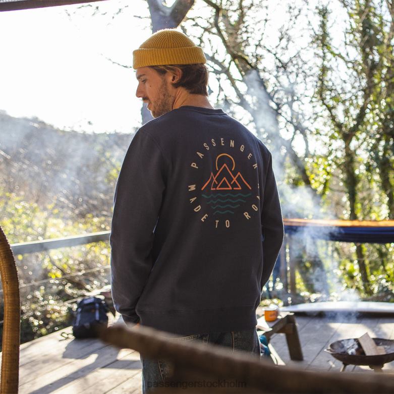 Passenger eskapism återvunnen sweatshirt mörk denim D422J150 mörk denim