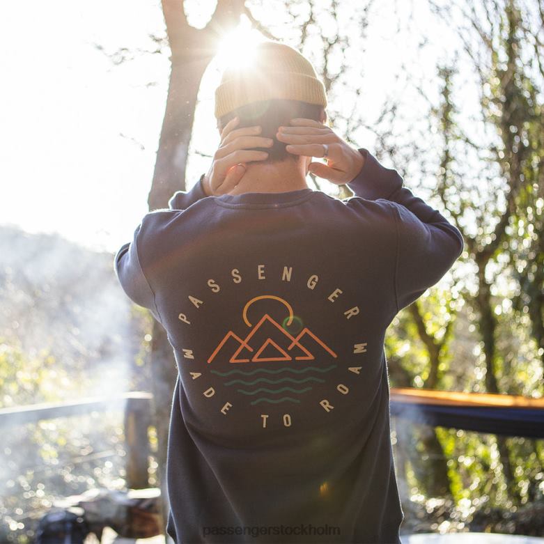Passenger eskapism återvunnen sweatshirt mörk denim D422J150 mörk denim