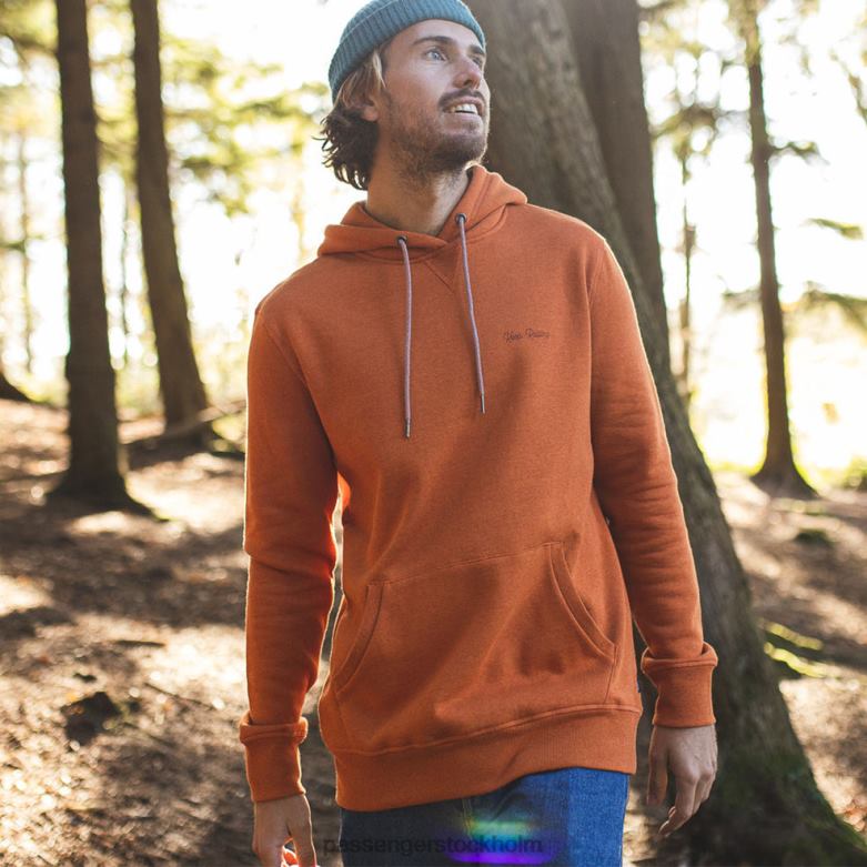 Passenger fortsätt rulla återvunnen hoodie picante marl D422J128 picante märgel