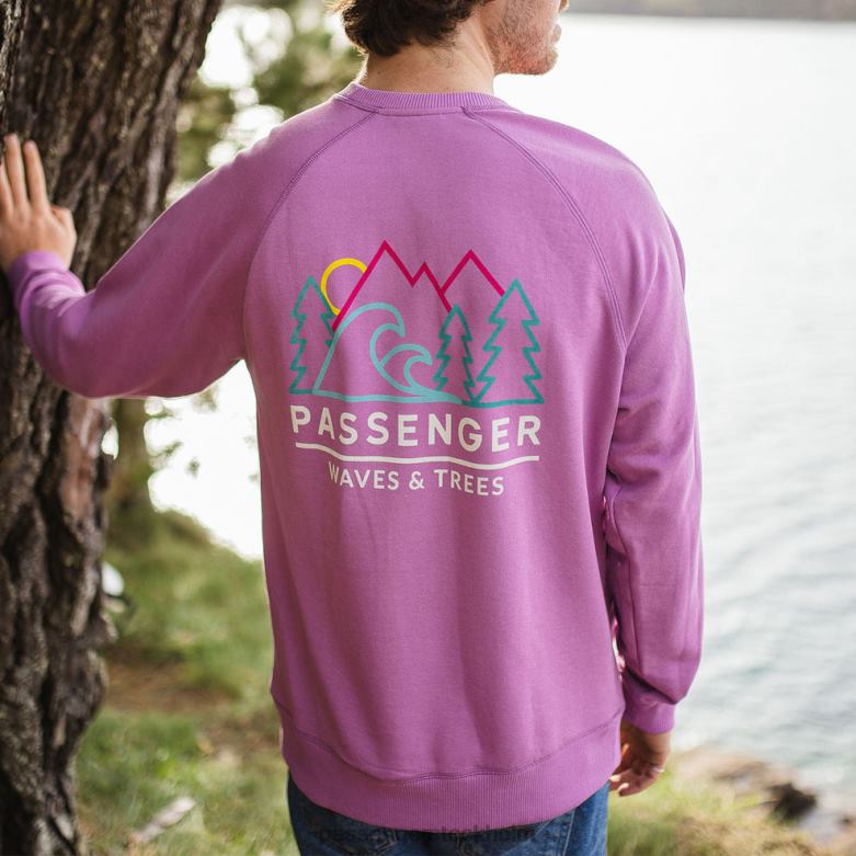 Passenger gifford återvunnen sweatshirt orkidé D422J104 orkide