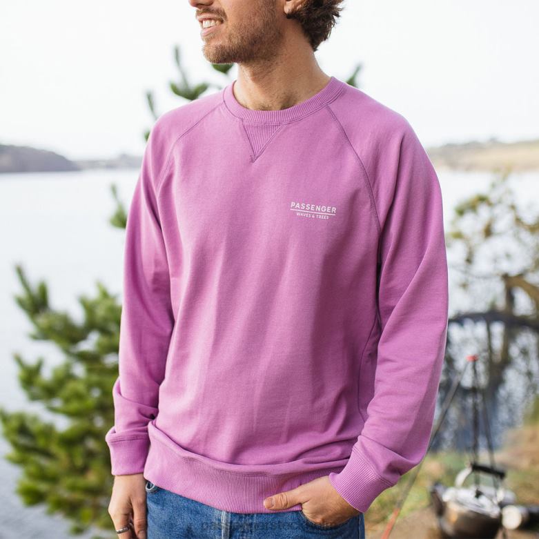 Passenger gifford återvunnen sweatshirt orkidé D422J104 orkide