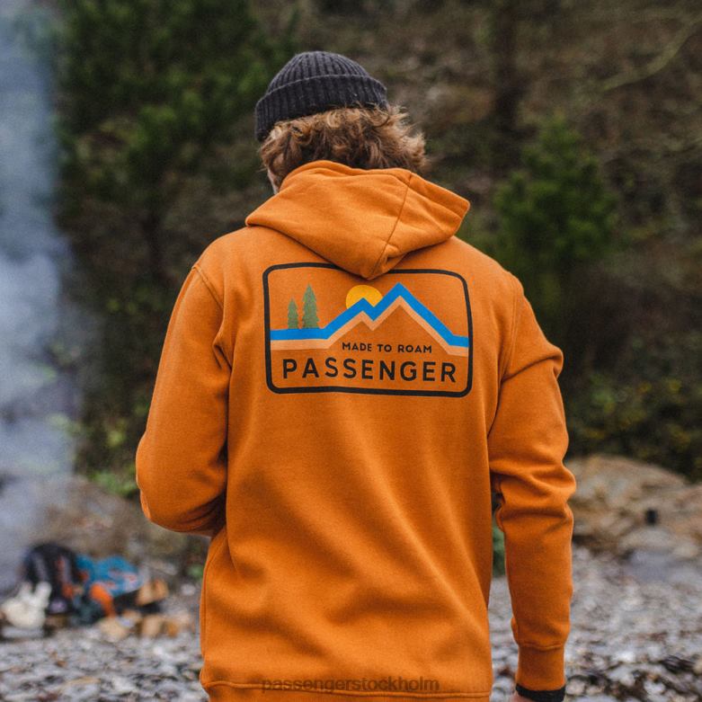 Passenger gjord för att ströva omkring återvunnen hoodie sunrise orange D422J138 soluppgång orange