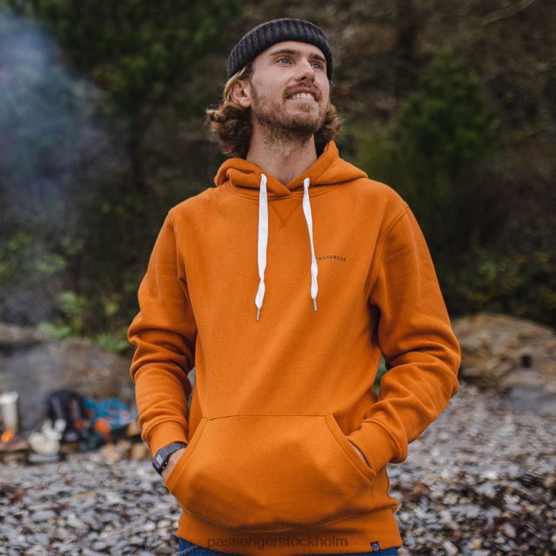 Passenger gjord för att ströva omkring återvunnen hoodie sunrise orange D422J138 soluppgång orange