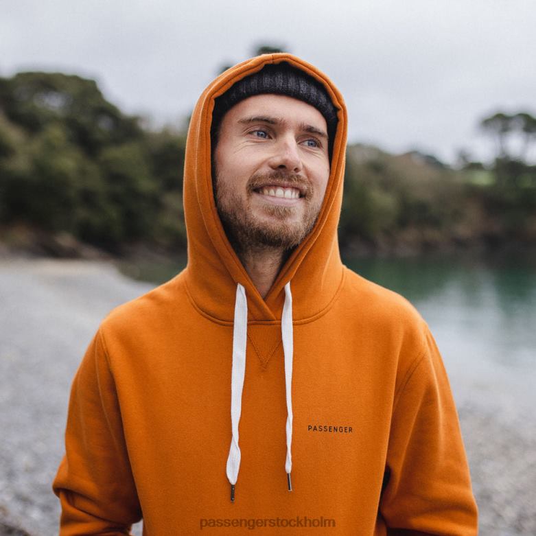 Passenger gjord för att ströva omkring återvunnen hoodie sunrise orange D422J138 soluppgång orange
