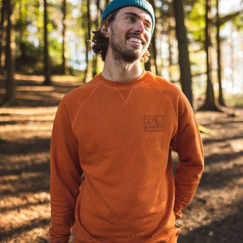 Passenger ingenstans bunden återvunnen sweatshirt picante märgel D422J129 picante märgel
