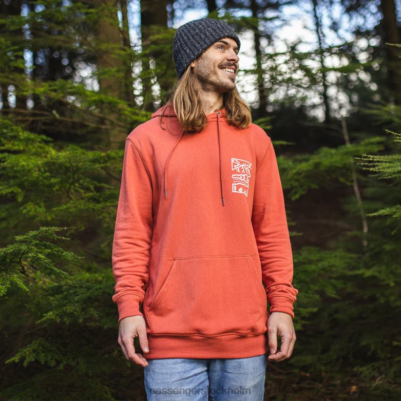 Passenger natur hampa hoodie varm sås D422J122 stark sås