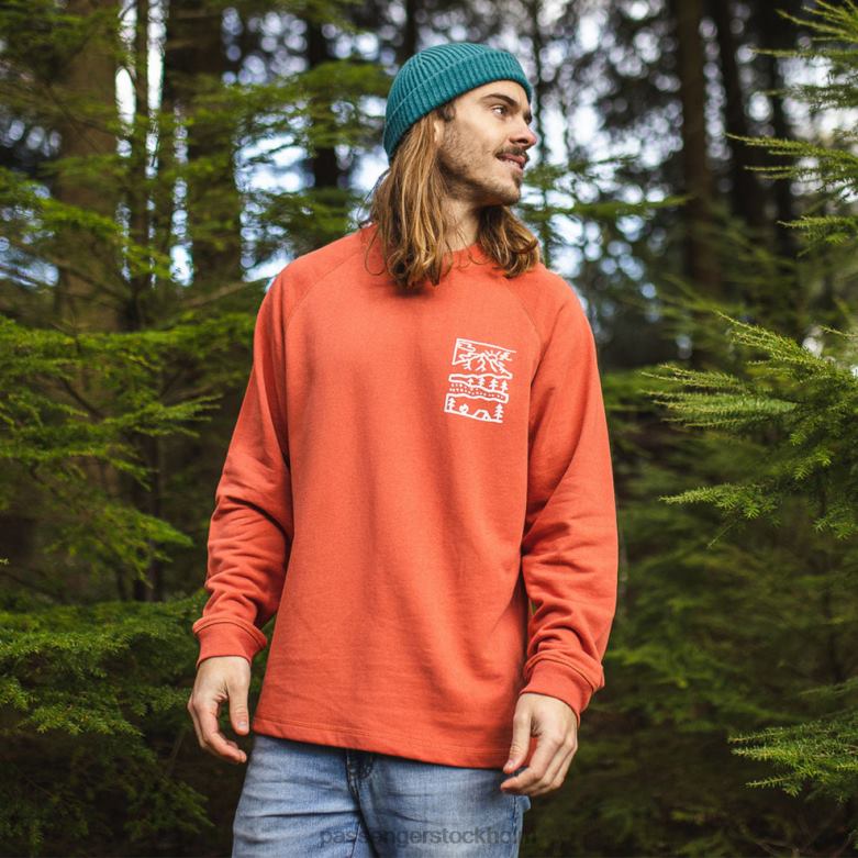 Passenger natur hampa sweatshirt varm sås D422J124 stark sås