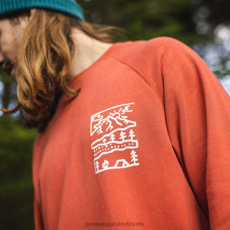Passenger natur hampa sweatshirt varm sås D422J124 stark sås