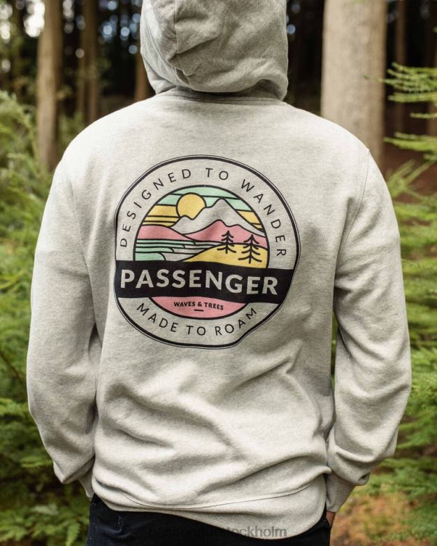 Passenger odyssey luvtröja i återvunnen bomull grå märgel D422J81 grå märgel