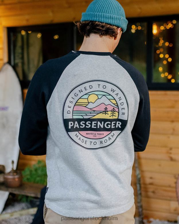 Passenger odyssey återvunnen bomullströja grå märgel D422J90 grå märgel