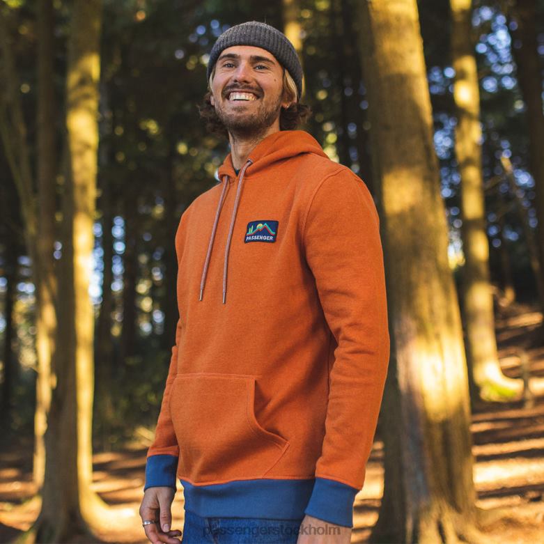 Passenger överlägsen återvunnen hoodie picante marl D422J132 picante märgel