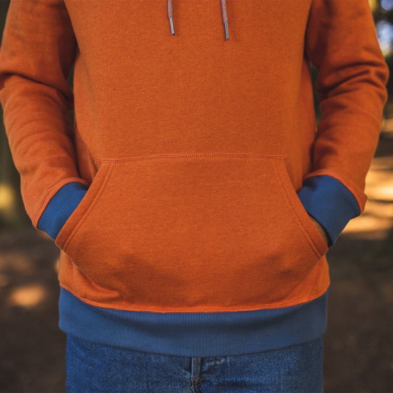 Passenger överlägsen återvunnen hoodie picante marl D422J132 picante märgel