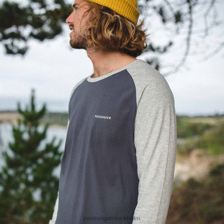 Passenger gjord för att ströva runt återvunnen ls t-shirt blekt svart D422J231 blekt svart