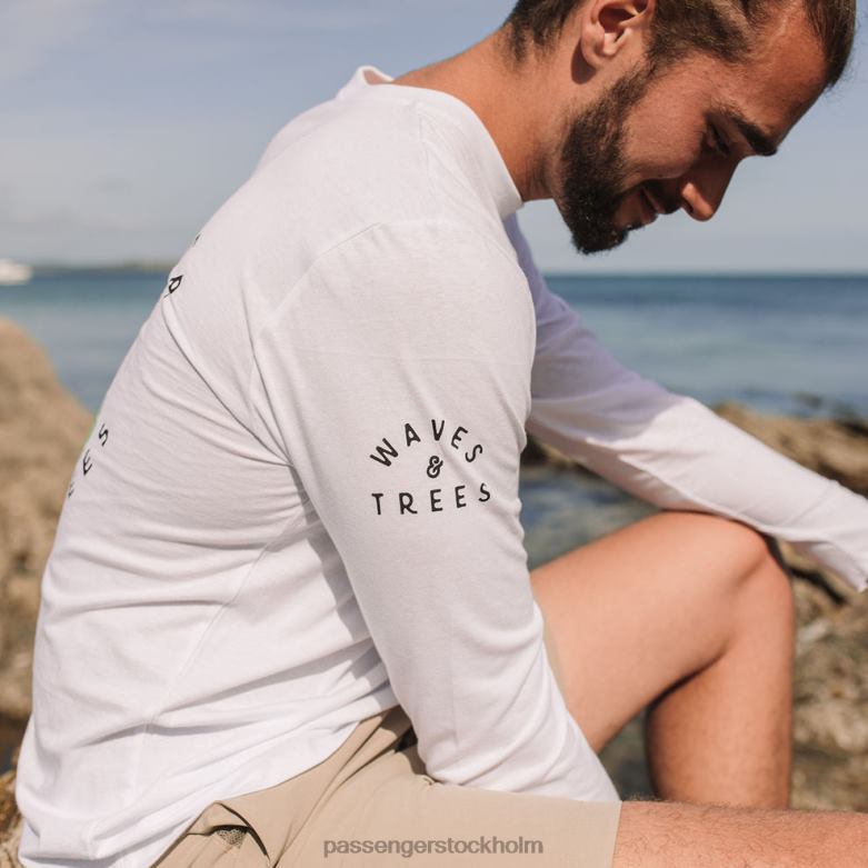 Passenger la paz återvunnen ls t-shirt vit D422J234 vit