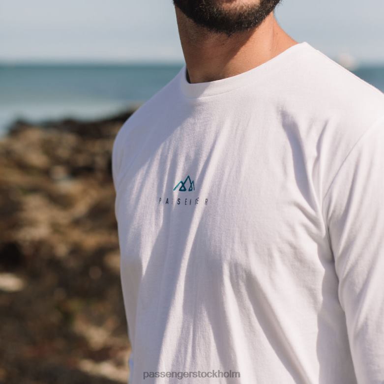 Passenger ny skog återvunnen ls t-shirt vit D422J225 vit