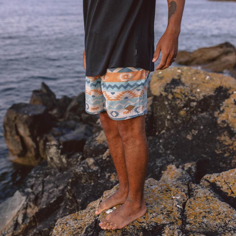Passenger backcountry shorts multi geo stripe D422J289 multi geo stripe