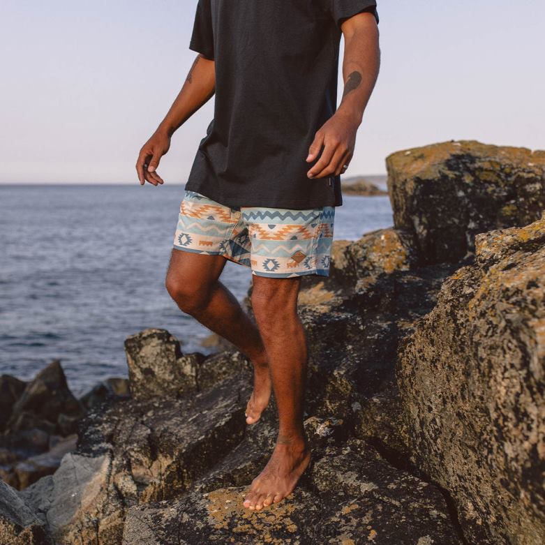 Passenger backcountry shorts multi geo stripe D422J289 multi geo stripe