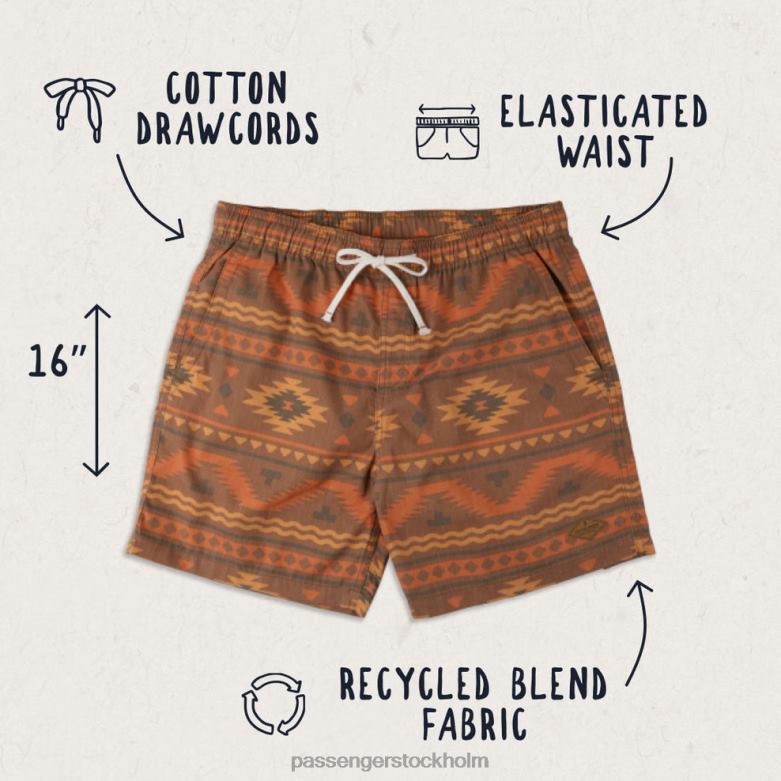 Passenger backcountry shorts soluppgång på drift D422J301 soluppgång i drift