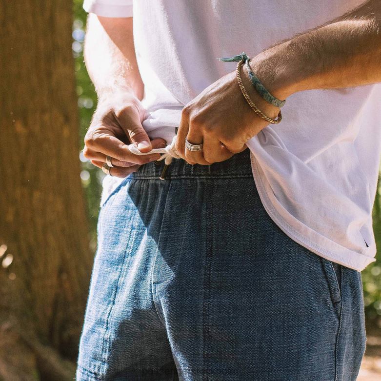 Passenger denimshorts i furu i ekologisk bomull tvättad denim D422J304 tvättad denim