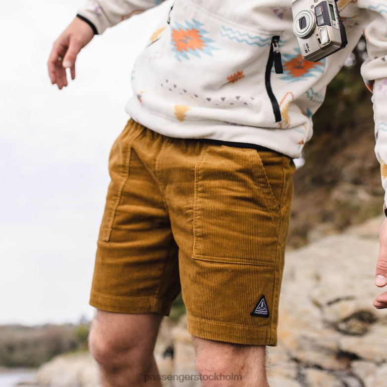 Passenger topanga återvunna cord shorts tapenade D422J288 tapenad