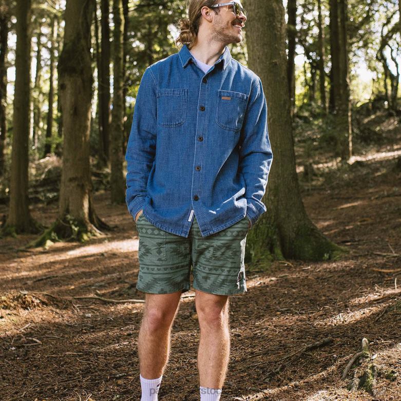 Passenger topanga återvunna cordshorts mörk murgröna på drift D422J287 mörk murgröna drivande